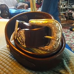 Leather belt